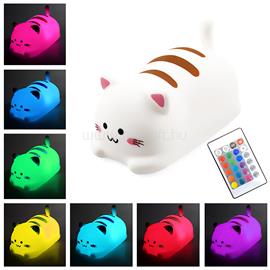 MEDIA-TECH POKKY Happy Kitty többszínű éjszakai lámpa gyerekeknek MT226 small