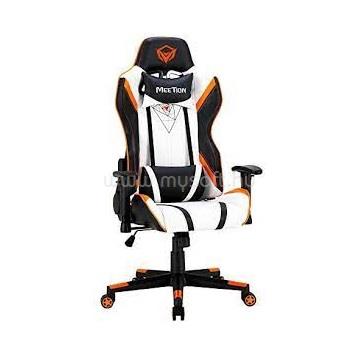 MEETION MT-CHR15 gamer szék (fekete-fehér-narancssárga)