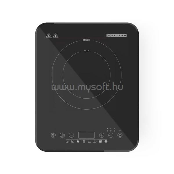 MELISSA indukciós főzőlap, 2000 W, 10 teljesítményszint, 8 előre beállított érték, időzítő, boost funkció
