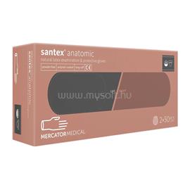 MERCATOR Gumikesztyű latex púdermentes, hosszú szárú S jobb/bal 2x50 db Santex fehér MERCATOR_37129 small