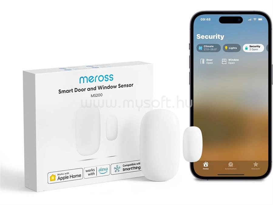 MEROSS Meross, Smart Door and Window Sensor (Without Hub MSH300)