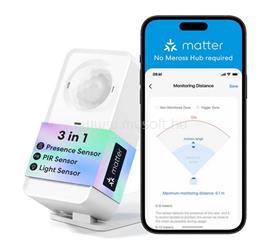 MEROSS MS600MA okos jelenlét érzékelő Wifi, Matter kompatibilis, FEHÉR MEROSS-MS600MA small