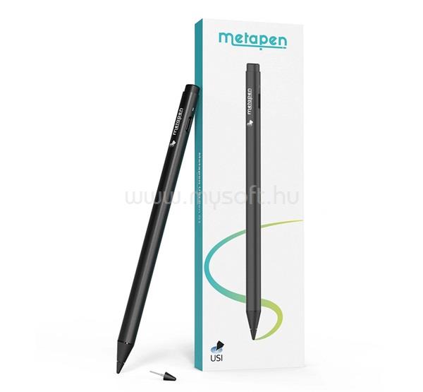 METAPEN Google Pixel Tablet PEN G1 érintő ceruza aktív, Type-C + póthegy, FEKETE