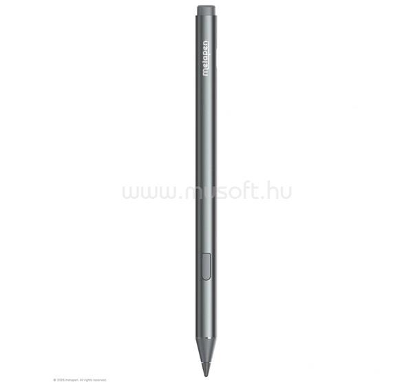 METAPEN PEN M2 érintő ceruza aktív, Type-C + póthegy, SÖTÉTSZÜRKE Microsoft/HP/ASUS/DEL/KOBO kompatibil