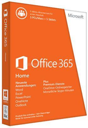 MICROSOFT 365 Home 2019 Multi language Eurozone (6 felhasználó, 1 éves előfizetés) [ELEKTRONIKUS LICENC]