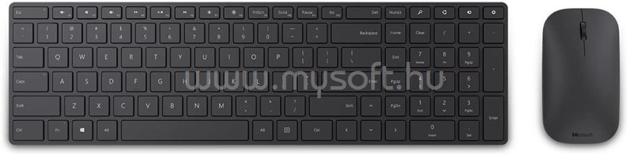MICROSOFT Bluetooth vezeték nélküli Desktop, magyar kiosztás, fekete