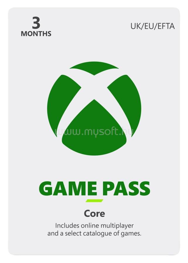 MICROSOFT XBOX Game Pass Core 3 hónapos előfizetés [ELEKTRONIKUS LICENC]