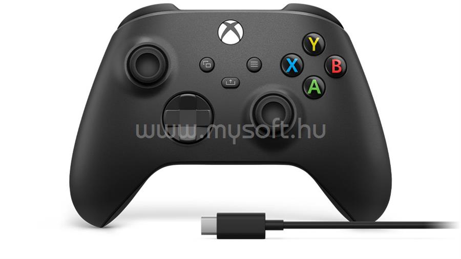 MICROSOFT Xbox Series X/S/One Kiegészítő Vezeték nélküli kontroller + USB-C kábel Black
