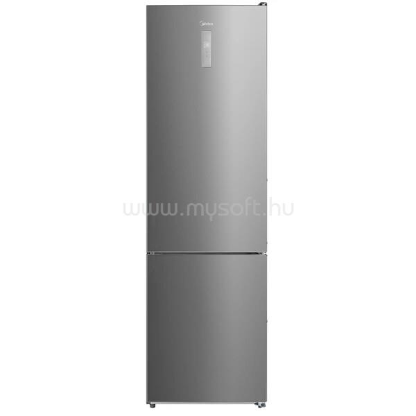 MIDEA MDRB489FGE02OE inox, alulfagyasztós, Hűtő: 247L, Fagyasztó:83L, No frost hűtőszekrény
