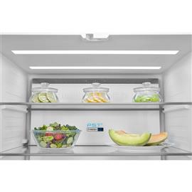 MIDEA MDRF600BIE70 inox, négyajtós, Hűtő:276L, Fagyasztó:159L, No frost hűtőszekrény MDRF600BIE70 small
