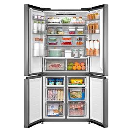 MIDEA MDRM691FIE46 inox, négyajtós, hűtő:345L, fagyasztó:170L, No frost hűtőszekrény MDRM691FIE46 small