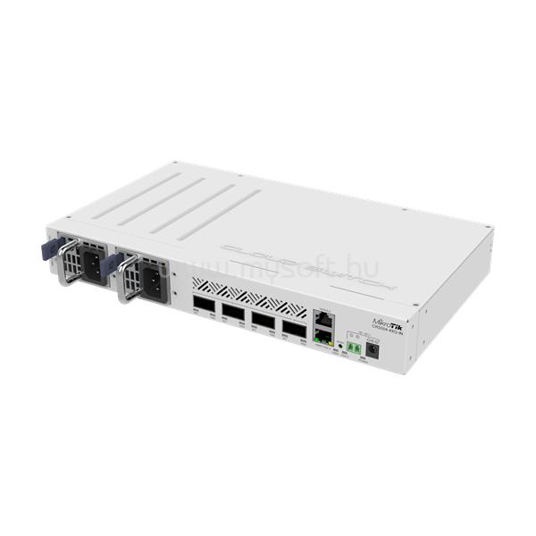 MIKROTIK CRS504-4XQ-IN Cloud Router Switch 1x100Mbps + 4x100Gbit QSFP28, Menedzselhető, Rackes