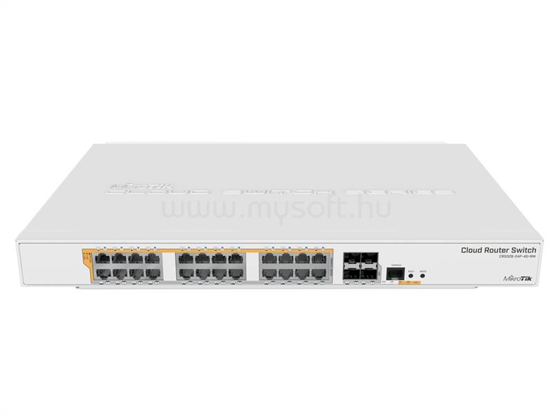 MIKROTIK Cloud Router Switch 328-24P-4S+RM with 800 MHz CPU, 512MB RAM, 24xGigab