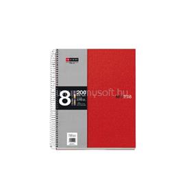 MIQUELRIUS A4 8x25lapos vonalas piros spirálfüzet A15246481 small