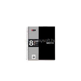 MIQUELRIUS A5 8x25lapos kockás spirálfüzet (fekete) A15246227 small
