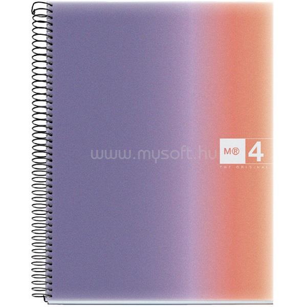 MIQUELRIUS Aurora Provence A4 4x30 lap PP kockás spirálfüzet