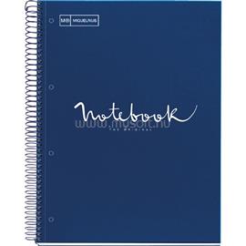 MIQUELRIUS Emotions A4 PP 5x24 lapos navy kockás spirálfüzet A152387121 small