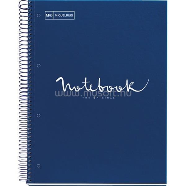 MIQUELRIUS Emotions A4 PP 5x24 lapos navy kockás spirálfüzet