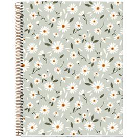 MIQUELRIUS Green Flowers A4 4x30 lap vonalas spirálfüzet A15296GR81 small