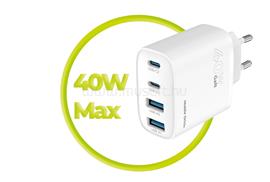 MOBILE ORIGIN 40W GaN Wall Charger PW22 2x USB-C+2x USB-A White MO-40WCH-PW22 small