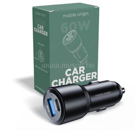 MOBILE ORIGIN Car Charger 60W USB-C and USB-A FRL-CCH60W-01 small