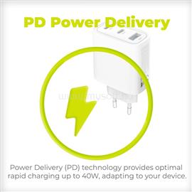 MOBILE ORIGIN GaN 40W Wall Charger MO13, 1 USB-A + 2 USB-C FRL-GAN40W-MO13 small