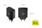 MOBILE ORIGIN GaN 40W Wall Charger MO13, black 1 USB-A + 2 USB-C Black FRL-GAN40W-MO13-BLK small