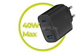MOBILE ORIGIN GaN 40W Wall Charger MO13, black 1 USB-A + 2 USB-C Black FRL-GAN40W-MO13-BLK small