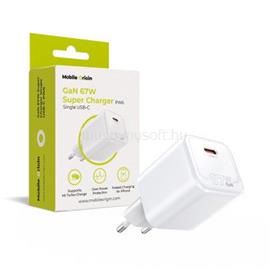 MOBILE ORIGIN GaN 67W Super Charger Single USB-C White MO-67W-PW6 small