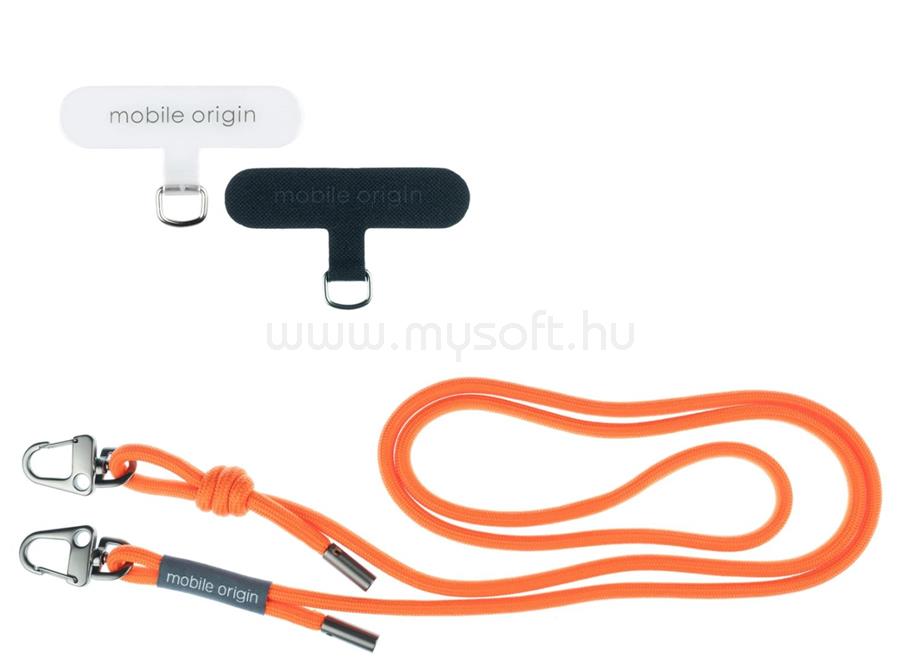 MOBILE ORIGIN Lanyard rope 6 mm, 82 - 163cm Orange
