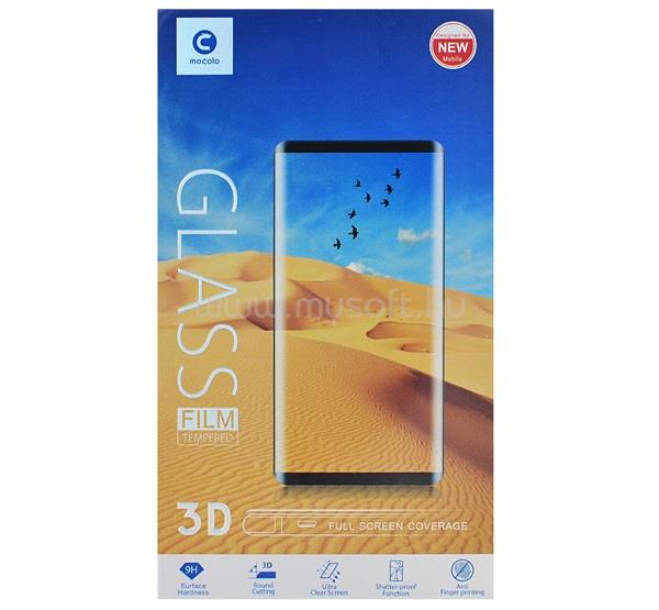 MOCOLO Samsung A40 képernyővédő üveg 5D, 9H, FEKETE