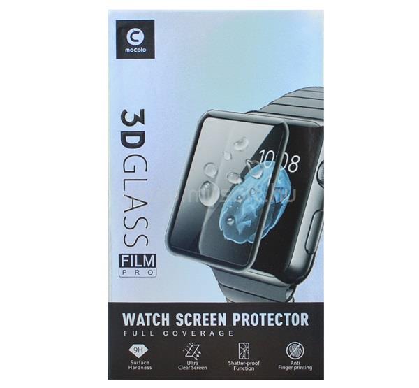 MOCOLO Apple Watch Series SE 40mm / 6 40mm / 4 40mm kijelzővédő üveg 3D, 9H, FEKETE