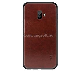 MOFI Samsung J6 Plus MOFI szilikon telefonvédő bőr hatású hátlap SÖTÉTBARNA GP-83099 small
