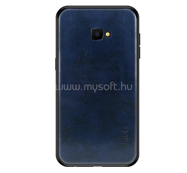 MOFI Samsung J4 Plus MOFI szilikon telefonvédő bőr hatású hátlap SÖTÉTKÉK