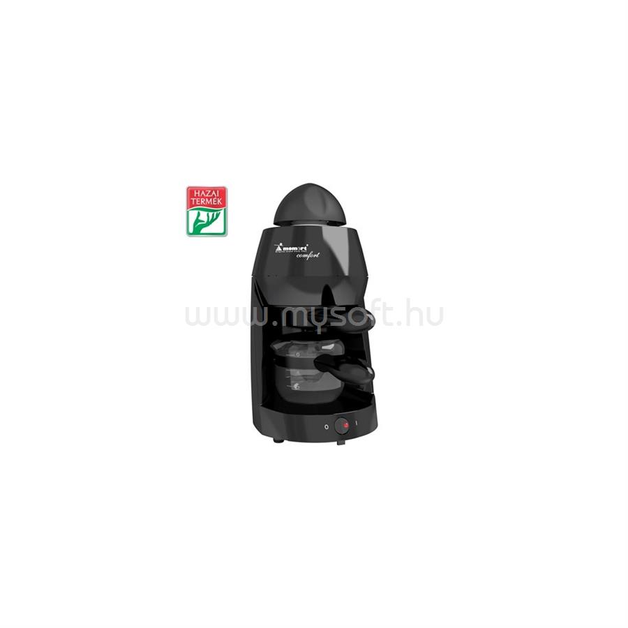 MOMERT 1171 comfort presszókávéfőző, 2-4-6 adag kávé készítésére alkalmas, 800 Watt, automatikus kikapcsolás, gőzölőcső