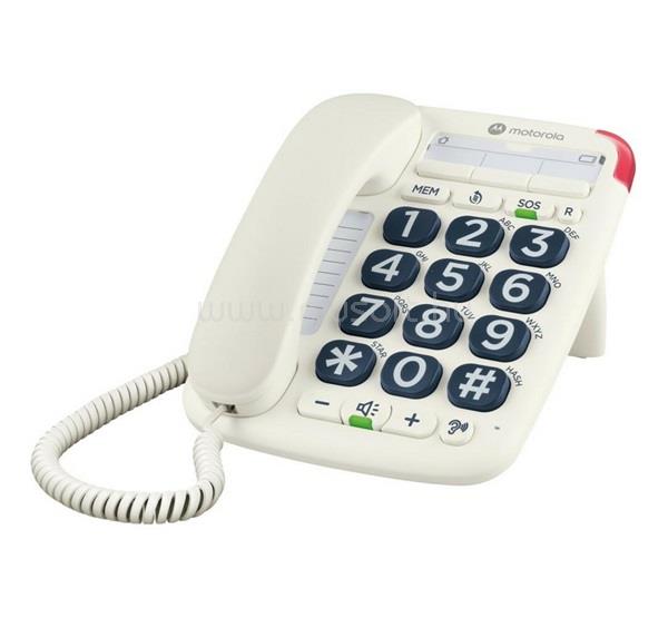 MOTOROLA MOTOROLA CT200 telefon készülék vezetékes, SOS gomb, FEHÉR