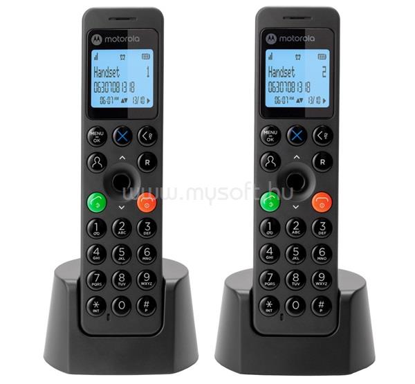 MOTOROLA DOT202 telefon készülék vezeték nélküli, DECT, FEKETE