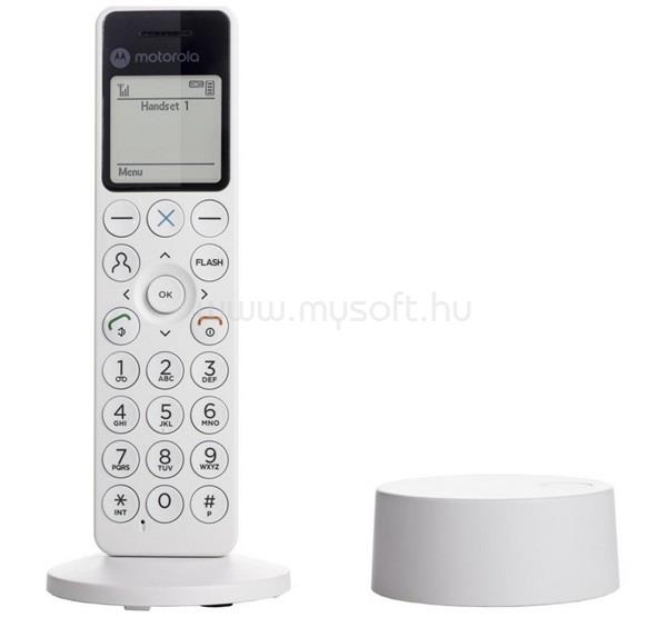 MOTOROLA DOT411 telefon készülék vezeték nélküli, DECT, FEHÉR