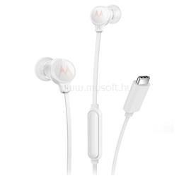 MOTOROLA EARBUDS 3C-s fülhallgató SZTEREO Type-C, felvevő gomb, FEHÉR 810036771726 small
