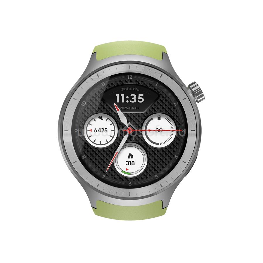 MOTOROLA Moto Watch okosóra (ezüst + zöld)