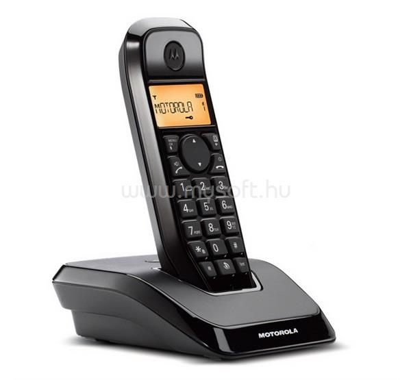 MOTOROLA S1201 telefon készülék vezeték nélküli, DECT, FEKETE