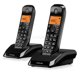 MOTOROLA S1202 DUO telefon készülék vezeték nélküli, DECT, FEKETE C69000K50O2AES03 small