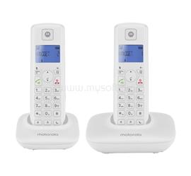 MOTOROLA T402 telefon készülék vezeték nélküli, DECT, FEHÉR T402 small
