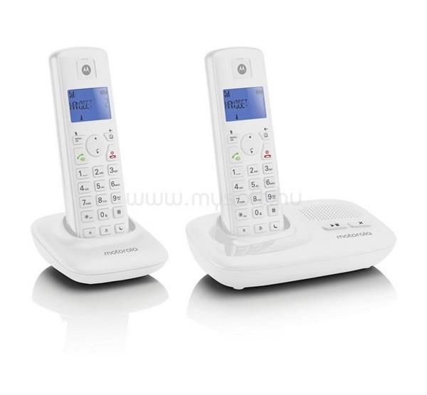 MOTOROLA T412 telefon készülék vezeték nélküli, DECT, FEHÉR