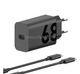 MOTOROLA MOTOROLA TURBOPOWER hálózati töltő Type-C aljzat 68W, PD gyorstöltő + 6.5A Type-C kábel, FEKETE MOTOCHAR68WO small