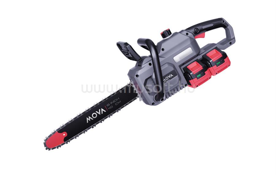 MOVA 40V 40cm Brushless láncfűrész szett (2 x 4.0 Ah akkumulátor és töltő) 