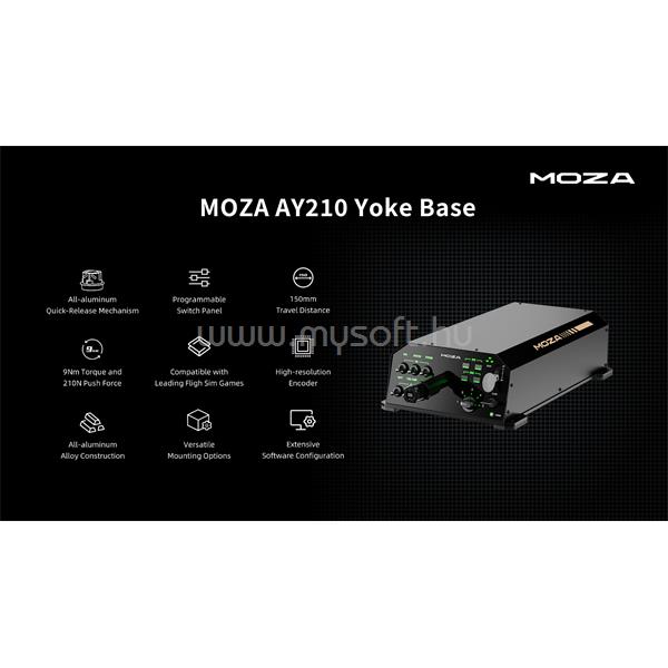 MOZA RACING kiegészítő - Flight AY210 YOKE Bázis (9 Nm)