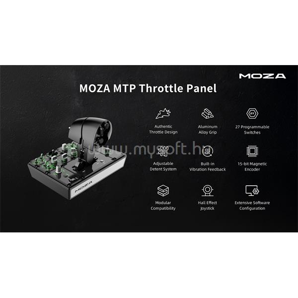 MOZA RACING kiegészítő - Flight MTP Gázkar (Throttle Panel, Hall effect)
