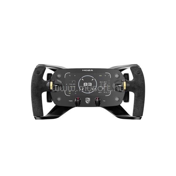MOZA RACING kiegészítő - Porsche MISSION R Kormánykerék (Dual-Clutch, RGB, 5,4 inch OLED kijelző, 320mm)