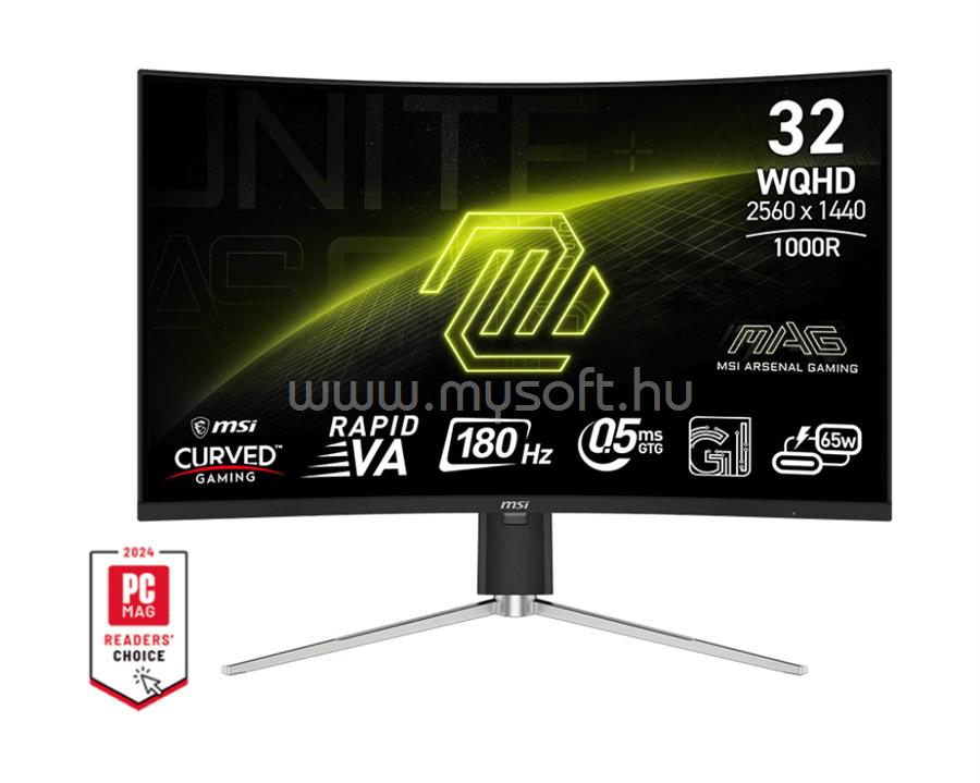 MSI 325CQRF QD E2 ívelt Gaming Monitor